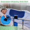 Bedridden Turning Device Belt, Transfer Belt for Elderly and Disabled with Handles, Bed Turning Pad with Touch Fastener, Back Lifting Strap for Prevent Bedsores & Relieve Caregiver Back Strain view 4