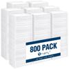 Orighty Microfiber Cleaning Cloth, 800 Pack Highly Absorbent Cleaning Rags, Household Cleaning Supplies, Reusable Microfiber Towels Lint Free Cloths for House, Kitchen, Car Care, 12x11 inch, White view 1