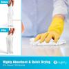 Orighty Microfiber Cleaning Cloth, 800 Pack Highly Absorbent Cleaning Rags, Household Cleaning Supplies, Reusable Microfiber Towels Lint Free Cloths for House, Kitchen, Car Care, 12x11 inch, White view 3