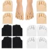 Zyghjort 6 Pairs Bunion Relief Toe Socks for Women, Ortho Toe Compression Socks Toes Separator Alignment Correction Low Cut No Show Liner Five Finger Yoga Sock, Orthopedic Compression Sock view 2