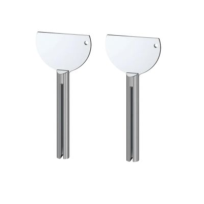Toothpaste Squeezer, Stainless Steels Metal Tube Squeezer Keys, Manual Toothpaste Roller Tube Wringer for Paint, Cream, Cosmetic and Hair Dye Bathroom Safety, Aids and Accessories (2pcs B)