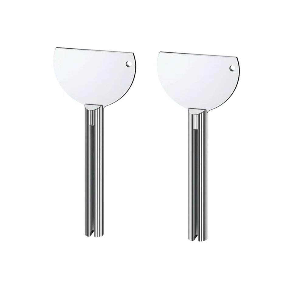 Toothpaste Squeezer, Stainless Steels Metal Tube Squeezer Keys, Manual Toothpaste Roller Tube Wringer for Paint, Cream, Cosmetic and Hair Dye Bathroom Safety, Aids and Accessories (2pcs B)