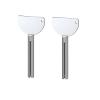 Toothpaste Squeezer, Stainless Steels Metal Tube Squeezer Keys, Manual Toothpaste Roller Tube Wringer for Paint, Cream, Cosmetic and Hair Dye Bathroom Safety, Aids and Accessories (2pcs B) view 1