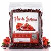 Flor de Jamaica 4oz (114g) Mexican Hibiscus Petals | 100% Natural, Non-GMO, No Additives or Fillers | Premium Dried Jamaica Flowers for Tea, Agua Fresca, Cocktails & Recipes | IMPORTED FROM MEXICO view 1