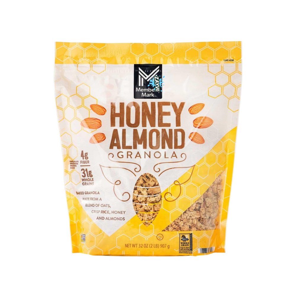 Honey Almond Granola, 32 oz | Crunchy Oat Granola with Honey & Almonds, Delicious Breakfast & Snack Option, Great for Yogurt, Cereal & On-the-Go Snacking