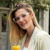 Eyekepper 3 Pack Stylish Reading Glasses Women - Oversized Square Readers (Transparent/Red/Green) +3.00 view 2