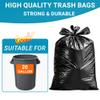20 Gallon Trash Bags with 4 Innovative Flap Ties 100 Count 1.0 Mil THICK Heavy Duty Compatible with Rubbermaid Brute & Winco & Behrens 20 Gallon Round Trash Can Tear & Leak Resistant view 2