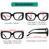 Eyekepper 3 Pack Stylish Eyeglasses Women - Oversized Square Eyewears ((Black/Blue/Green) view 3
