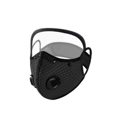 Fresiq Breathable Cycling Face Mask With Activated Carbon Filter - Dustproof Anti-Pollution Sports Mask For Biking(Black)