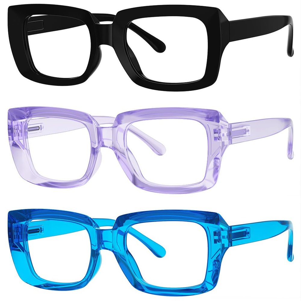 Eyekepper Reading Glasses for Women, 0.75 Readers, 3 Pack Stylish Cheaters