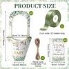 EYNDYN 50 Set Flower Bar Supplies Bouquet Holder Flower Bags for Baby Shower Party with Handle Paper 1 Roll Crafting Ribbon Wrapping Sleeves for Baby Shower Boys Girl's Kid's Birthday Parties view 4