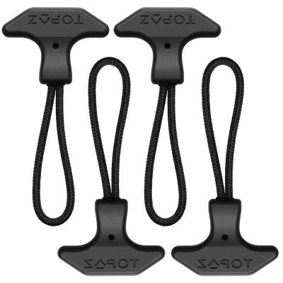 Yuanan 4Pcs T-Shaped TPU Zipper Pull Replacement, Zipper Repair Kit Parts
