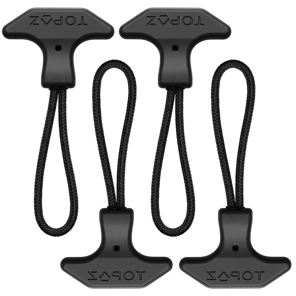 Yuanan 4Pcs T-Shaped TPU Zipper Pull Replacement, Zipper Repair Kit Parts