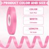 30Yards 3/8In Hot Pink Thin Ribbon for Gift Wrapping Baby Shower Birthday view 2