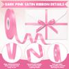 30Yards 3/8In Hot Pink Thin Ribbon for Gift Wrapping Baby Shower Birthday view 3