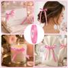 30Yards 3/8In Hot Pink Thin Ribbon for Gift Wrapping Baby Shower Birthday view 4