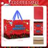 SolarGlory Large Spider Birthday Gift Bag with Tissue Paper and Card, Red Spider Web Wrapping Paper Bag for Men, Boys, Girls, Birthday Party Decoration, Halloween, Baby Shower Party Supplies. view 2