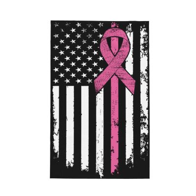 NIENIE Breast Cancer USA Flag Kitchen Towels 16x26 Inch Dish Towels for Kitchen Cute Super Soft Absorbent Cleaning Cloths Reusable Hand Towels Funny Tea Towels