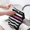 NIENIE Breast Cancer USA Flag Kitchen Towels 16x26 Inch Dish Towels for Kitchen Cute Super Soft Absorbent Cleaning Cloths Reusable Hand Towels Funny Tea Towels view 3