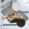 Golden Dog Diatomaceous Earth Door Mat for Entryway 20x32 Ultra Thin Non-Slip Bathroom Rug Absorbent Stone Floor Mat for Mudroom Patio Kitchen Low Profile Indoor Outdoor Doormat view 3