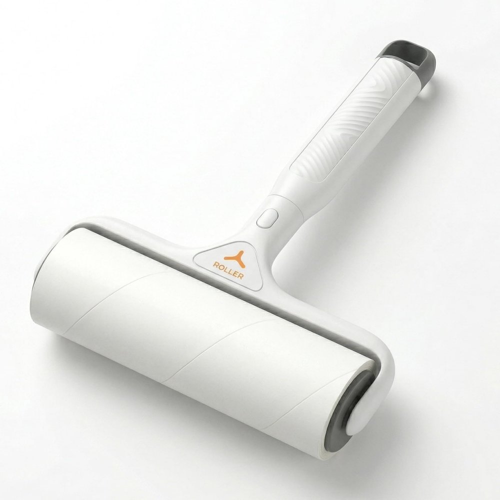 16CM Extra Wide Lint Roller, Sticky Pet Hair Remover with 60 Disposable Sheets for Home & Travel