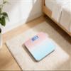 Digital Body Weight Scale, Rechargeable Body Weight Scale with Gradient Pink, Temperature Display, 10.2 in / 26 cm Compact Scale, Round Corner Design, Clear Backlit Numbers for Home, Health Management view 4