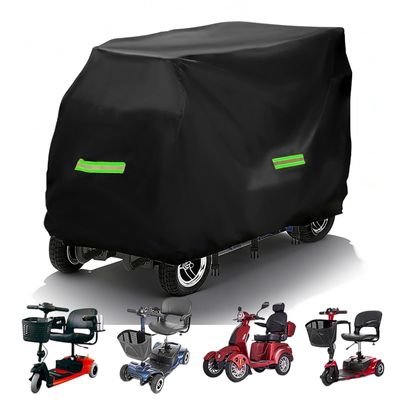 QWYELYQE Mobility Scooter Cover for Glion Dolly Model 22522, Heavy Duty Water Resistant Outdoor Storage Cover for 3 & 4 Wheel Scooters, All Weather Protection