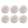 6 Pack Wool Dryer Balls for Laundry, Reusable Natural Fabric Softener Alternative to Reduce Static-Dry Time,White 6cm Washing Machine Accessories view 3
