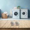 6 Pack Wool Dryer Balls for Laundry, Reusable Natural Fabric Softener Alternative to Reduce Static-Dry Time,White 6cm Washing Machine Accessories view 4