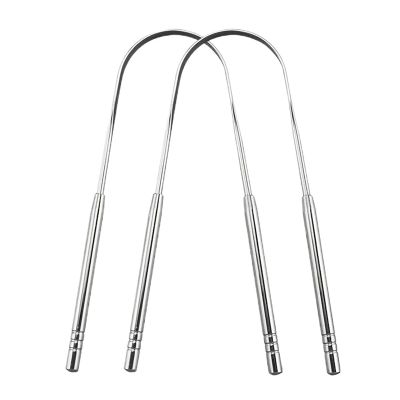 2/6pcs Stainless Steel Tongue Cleaning Scraper Reusable(2pcs)