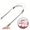 2/6pcs Stainless Steel Tongue Cleaning Scraper Reusable(2pcs) view 2