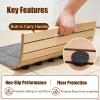 Square Teak Shower Mat, Waterproof Wood Bath Mat with Non-Slip Feet for Pool/Bathroom Floor/Indoor and Outdoor Use, Easy to Clean and Maintain(W L 26in X 32in) view 3