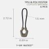 Y-SHP MATRIX Zipper Pulls (6-Pack), TPU Polyester Replacement Fastener for Tactical Gear, EDC Gear, Bags, Jackets, Keys and More (Coyote Brown) view 2