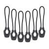 Y-SHP MATRIX Zipper Pulls (6-Pack), TPU Polyester Replacement Fastener for Tactical Gear, EDC Gear, Bags, Jackets, Keys and More (Black) view 1