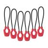 Y-SHP MATRIX Zipper Pulls 6-Pack TPU Polyester Replacement EDC Red view 1