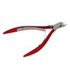 Qinlorgo Professional Stainless Steel Dead Skin Scissors, Nail Trimmer Callus Remover, Manicure Tool for Smooth Nails & Cuticles, Rose Gold Red Black, 10cm (Red) view 3