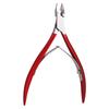 Qinlorgo Professional Stainless Steel Dead Skin Scissors, Nail Trimmer Callus Remover, Manicure Tool for Smooth Nails & Cuticles, Rose Gold Red Black, 10cm (Red) view 4