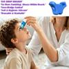 Reusable Silicone Eye Drop Bottle Holder Aid, Universal Eye Drop Guide, Green White Design for Round & Flat Eye Drop Bottles (Black) view 3