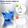 Reusable Silicone Eye Drop Bottle Holder Aid, Universal Eye Drop Guide, Green White Design for Round & Flat Eye Drop Bottles (Black) view 4