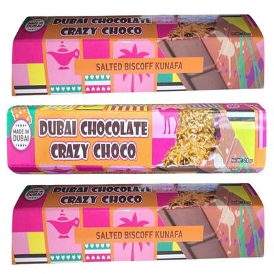 Dubai Chocolate Salted Kunafa, 80g/2.8oz (3-Pack)