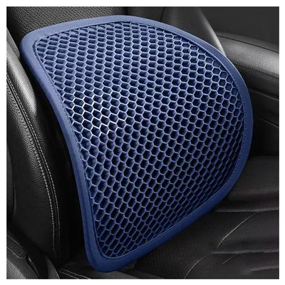 TYDXZNB Lumbar Support for BMW X5 19992025 2026 E53/E70/F15/G05, Breathable Car Back Cushion, Ergonomic Seating Pad for Heat Relief and Driving Comfort During Travel,Blue