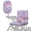 Xorudoydet Pink Butterfly Marble Print Electric Wheelchair Seat Cover, Universal Fit Mobility Scooter Cover Adjustable Buckle Strap Easy to Install Mobility Scooter Accessories view 1