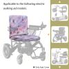 Xorudoydet Pink Butterfly Marble Print Electric Wheelchair Seat Cover, Universal Fit Mobility Scooter Cover Adjustable Buckle Strap Easy to Install Mobility Scooter Accessories view 2