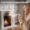 Fast-Acting and Convenient Fireplace Cleaner, Fireplace Glass Cleaner, Brick and Stone Cleaner for Fireplace (3PCS) view 2