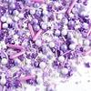 Purple Sprinkles, Edible Pearls Rod Star Sprinkles for Cakes Cupcakes view 1