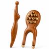 BIRZOO Wooden Scarab Acupressure Tool for Jaw, Face and Neck Massage (Scarab) view 1