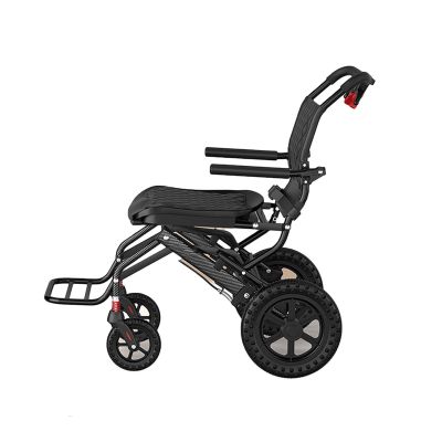 Lightweight Folding Wheelchair,Enhanced Mobility Aid,Carbon Fiber Transfer Construction,Comfortable Cushioning(Type2)