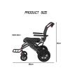 Lightweight Folding Wheelchair,Enhanced Mobility Aid,Carbon Fiber Transfer Construction,Comfortable Cushioning(Type2) view 2