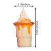 pp supm Fake Sundae Ice Cream, Realistic Simulation Dessert Model Ice Cream for Shop Cafe Decor & Food Photography Props view 2