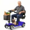 20 Miles Foldable Powered Mobility Scooters for Seniors and Adults, Blue view 1